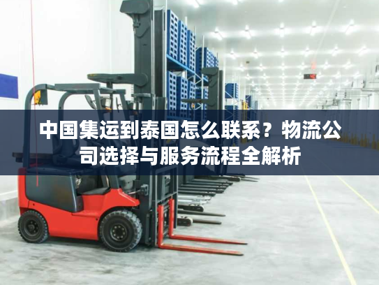 中国集运到泰国怎么联系?物流公司选择与服务流程全解析 中国集运到泰国怎么联系?物流公司选择与服务流程全解析