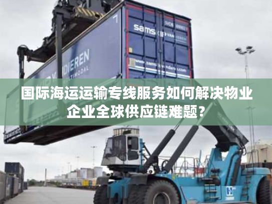 国际海运运输专线服务如何解决物业企业全球供应链难题？