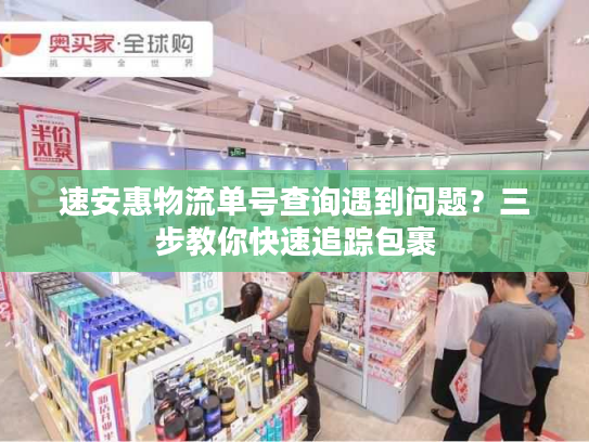 速安惠物流单号查询遇到问题？三步教你快速追踪包裹