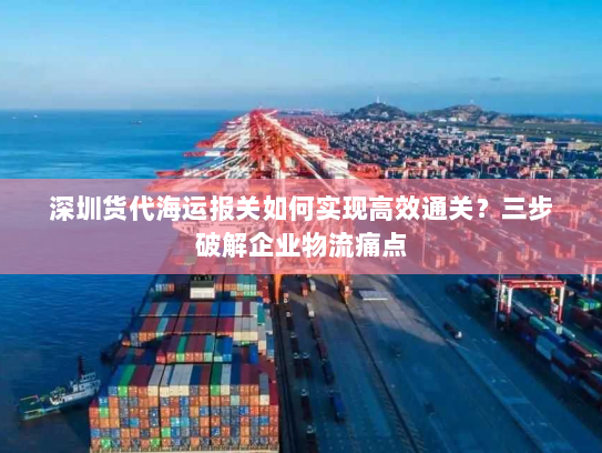 深圳货代海运报关如何实现高效通关?三步破解企业物流痛点 深圳货代海运报关如何实现高效通关?三步破解企业物流痛点