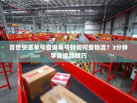 百世快递单号查询单号码如何查物流？3分钟学会追踪技巧