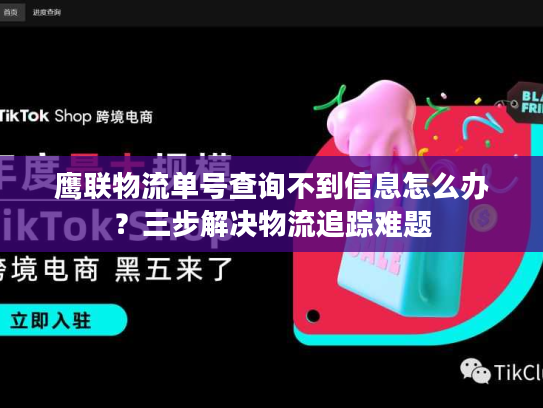 鹰联物流单号查询不到信息怎么办？三步解决物流追踪难题
