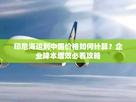 印尼海运到中国价格如何计算？企业降本增效必看攻略