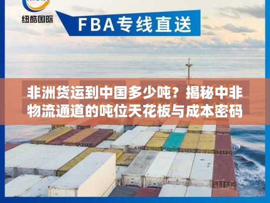 非洲货运到中国多少吨？揭秘中非物流通道的吨位天花板与成本密码