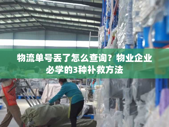 物流单号丢了怎么查询？物业企业必学的3种补救方法