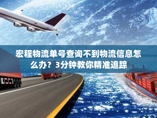 宏程物流单号查询不到物流信息怎么办？3分钟教你精准追踪