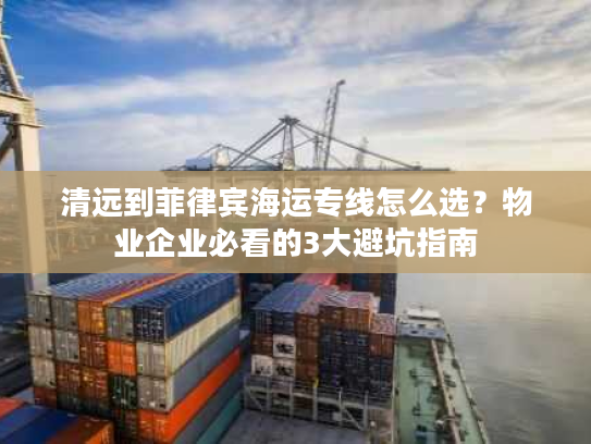 清远到菲律宾海运专线怎么选？物业企业必看的3大避坑指南