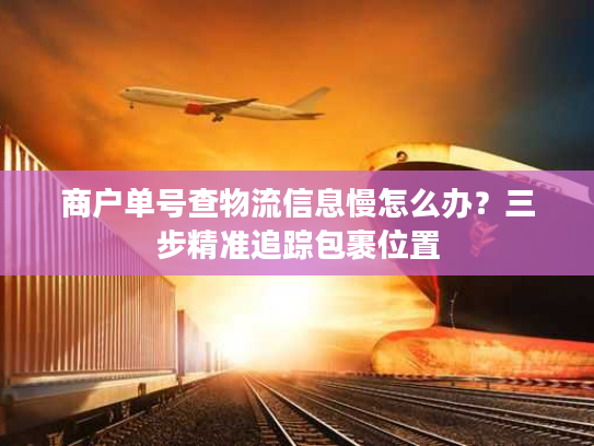 商户单号查物流信息慢怎么办？三步精准追踪包裹位置