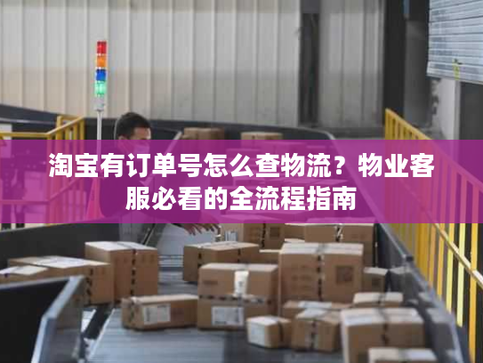 淘宝有订单号怎么查物流？物业客服必看的全流程指南