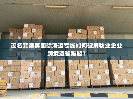 茂名菲律宾国际海运专线如何破解物业企业跨境运输难题? 茂名菲律宾国际海运专线如何破解物业企业跨境运输难题?