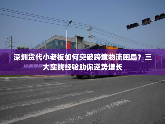 深圳货代小老板如何突破跨境物流困局?三大实战经验助你逆势增长 深圳货代小老板如何突破跨境物流困局?三大实战经验助你逆势增长