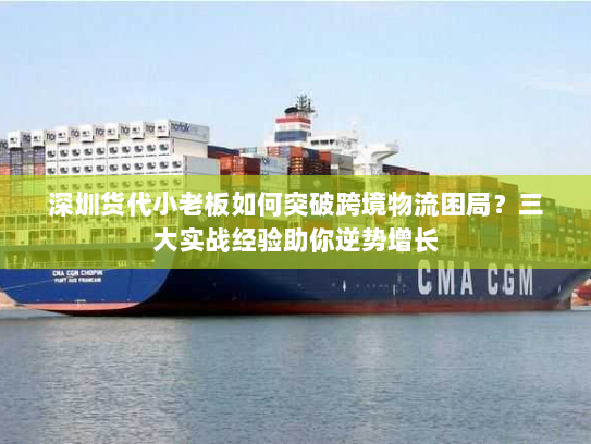 深圳货代小老板如何突破跨境物流困局?三大实战经验助你逆势增长 深圳货代小老板如何突破跨境物流困局?三大实战经验助你逆势增长