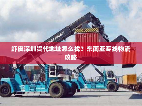 虾皮深圳货代地址怎么找？东南亚专线物流攻略