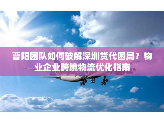 曹阳团队如何破解深圳货代困局？物业企业跨境物流优化指南