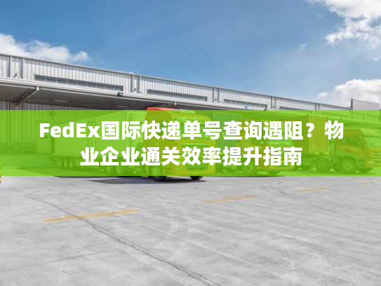 FedEx国际快递单号查询遇阻？物业企业通关效率提升指南