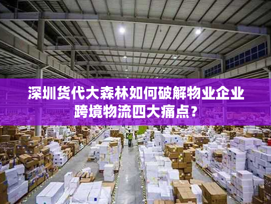 深圳货代大森林如何破解物业企业跨境物流四大痛点？
