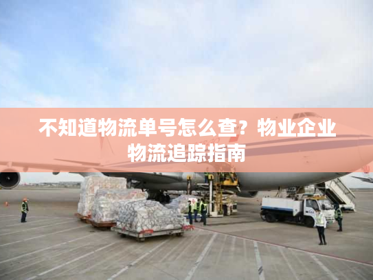 不知道物流单号怎么查？物业企业物流追踪指南