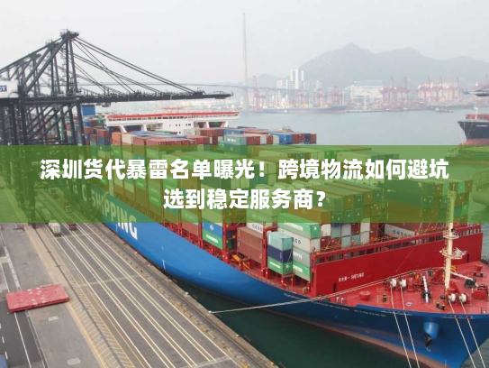 深圳货代暴雷名单曝光!跨境物流如何避坑选到稳定服务商? 深圳货代暴雷名单曝光!跨境物流如何避坑选到稳定服务商?