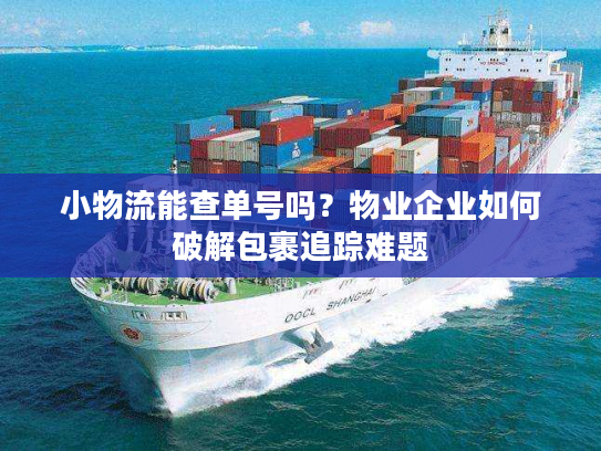 小物流能查单号吗?物业企业如何破解包裹追踪难题 小物流能查单号吗?物业企业如何破解包裹追踪难题