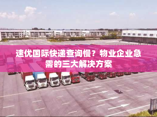 速优国际快递查询慢？物业企业急需的三大解决方案