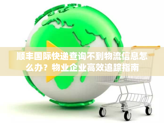 顺丰国际快递查询不到物流信息怎么办？物业企业高效追踪指南