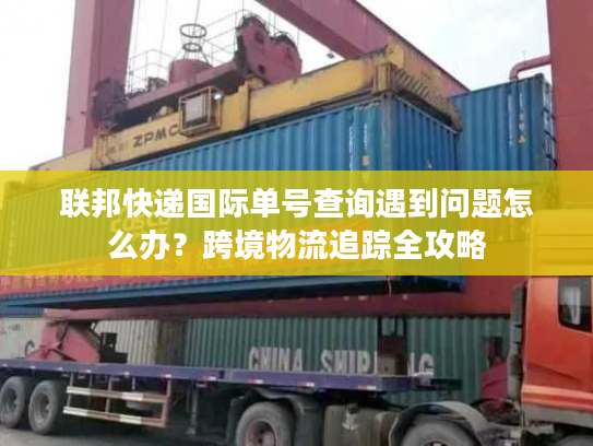 联邦快递国际单号查询遇到问题怎么办？跨境物流追踪全攻略