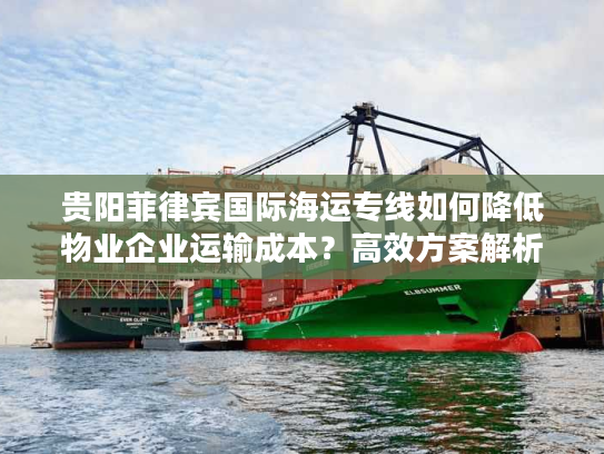 贵阳菲律宾国际海运专线如何降低物业企业运输成本？高效方案解析