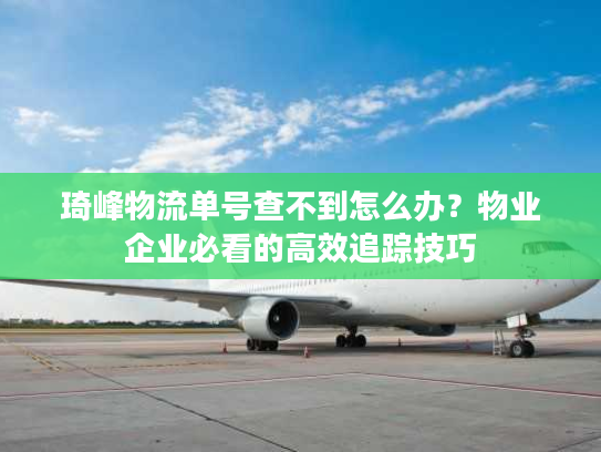 琦峰物流单号查不到怎么办？物业企业必看的高效追踪技巧