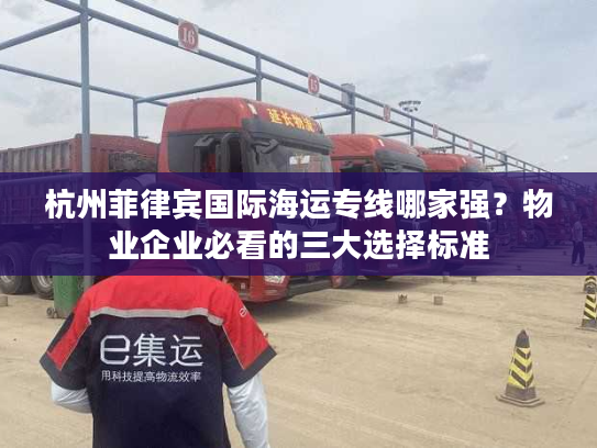 杭州菲律宾国际海运专线哪家强？物业企业必看的三大选择标准