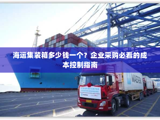 海运集装箱多少钱一个？企业采购必看的成本控制指南