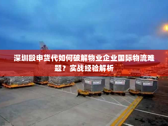 深圳殴申货代如何破解物业企业国际物流难题？实战经验解析