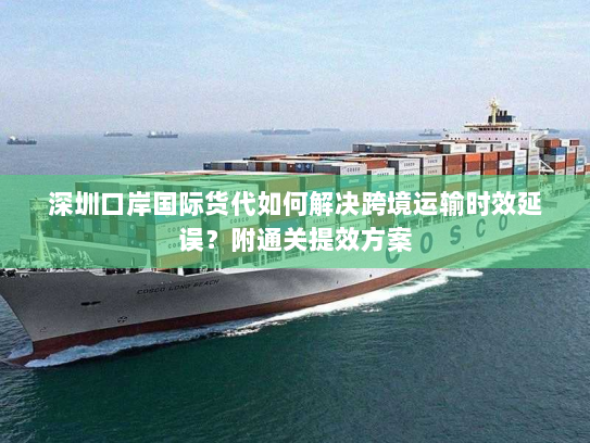 深圳口岸国际货代如何解决跨境运输时效延误?附通关提效方案 深圳口岸国际货代如何解决跨境运输时效延误?附通关提效方案