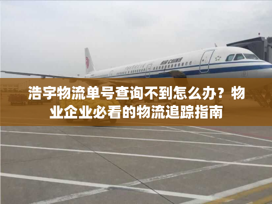 浩宇物流单号查询不到怎么办?物业企业必看的物流追踪指南 浩宇物流单号查询不到怎么办?物业企业必看的物流追踪指南