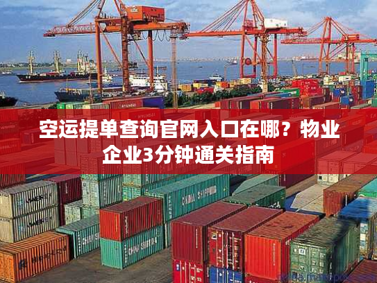 空运提单查询官网入口在哪?物业企业3分钟通关指南 空运提单查询官网入口在哪?物业企业3分钟通关指南