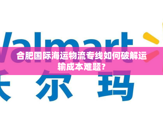 合肥国际海运物流专线如何破解运输成本难题？