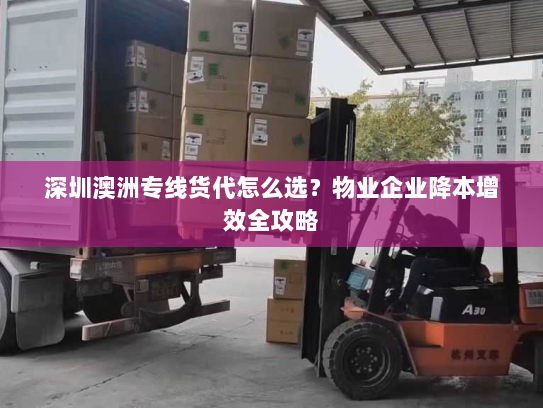 深圳澳洲专线货代怎么选？物业企业降本增效全攻略