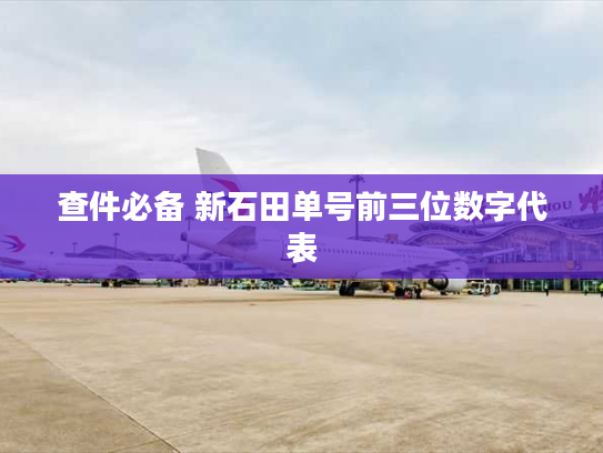 查件必备 新石田单号前三位数字代表 查件必备 新石田单号前三位数字代表