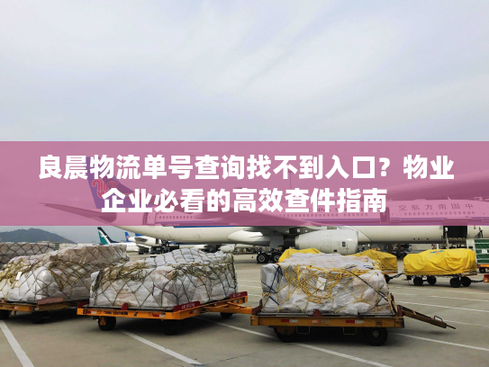良晨物流单号查询找不到入口？物业企业必看的高效查件指南