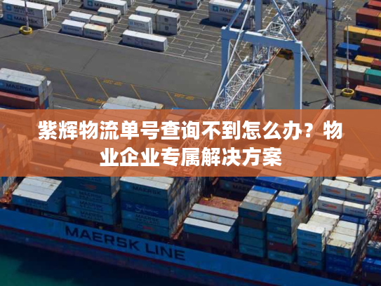 紫辉物流单号查询不到怎么办？物业企业专属解决方案