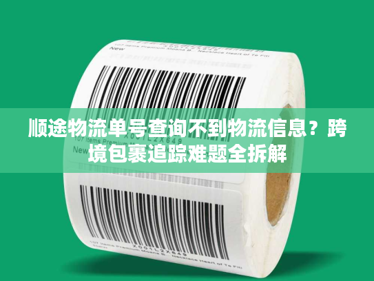 顺途物流单号查询不到物流信息？跨境包裹追踪难题全拆解
