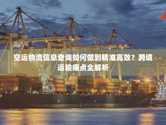 空运物流信息查询如何做到精准高效？跨境运输痛点全解析