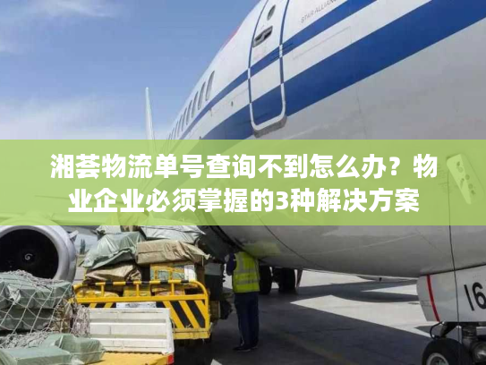 湘荟物流单号查询不到怎么办?物业企业必须掌握的3种解决方案 湘荟物流单号查询不到怎么办?物业企业必须掌握的3种解决方案