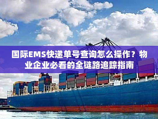 国际EMS快递单号查询怎么操作？物业企业必看的全链路追踪指南