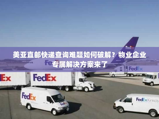 美亚直邮快递查询难题如何破解？物业企业专属解决方案来了