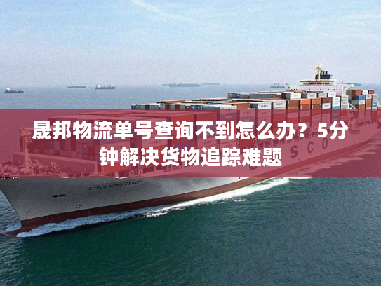 晟邦物流单号查询不到怎么办？5分钟解决货物追踪难题