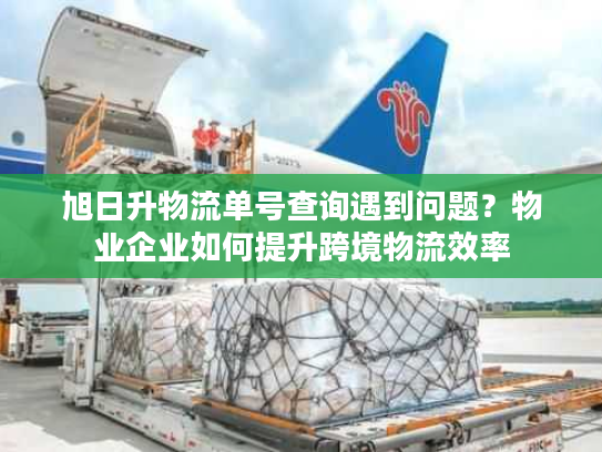 旭日升物流单号查询遇到问题？物业企业如何提升跨境物流效率