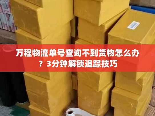 万程物流单号查询不到货物怎么办？3分钟解锁追踪技巧