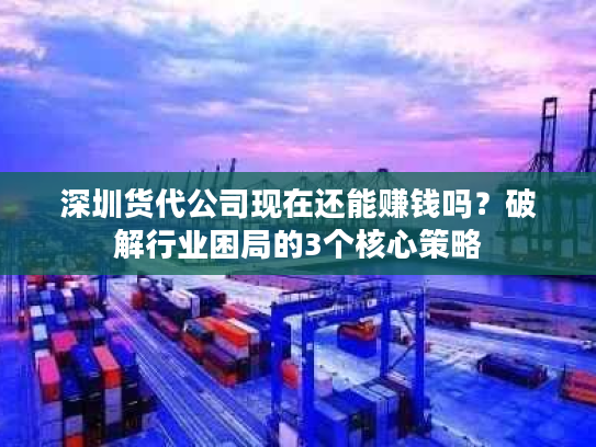 深圳货代公司现在还能赚钱吗?破解行业困局的3个核心策略 深圳货代公司现在还能赚钱吗?破解行业困局的3个核心策略