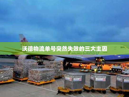 沃德物流单号突然失效的三大主因 沃德物流单号突然失效的三大主因