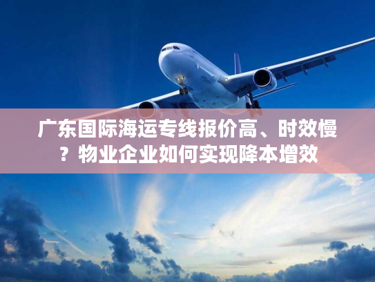 广东国际海运专线报价高、时效慢?物业企业如何实现降本增效 广东国际海运专线报价高、时效慢?物业企业如何实现降本增效